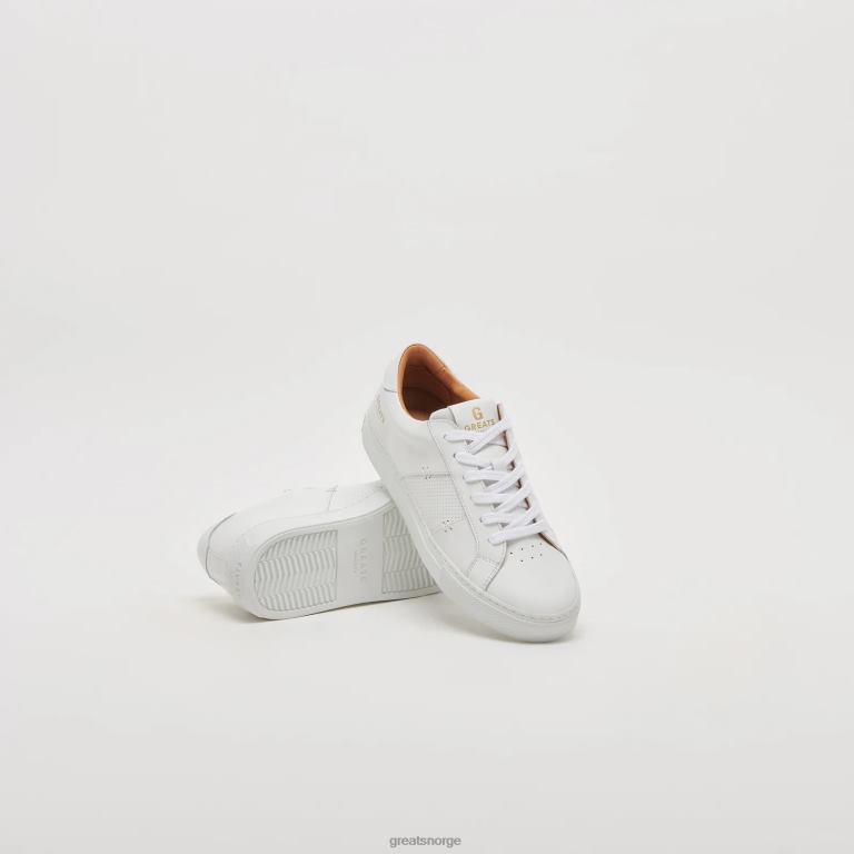 blanco GREATS royale 20 perforert sko X4240125