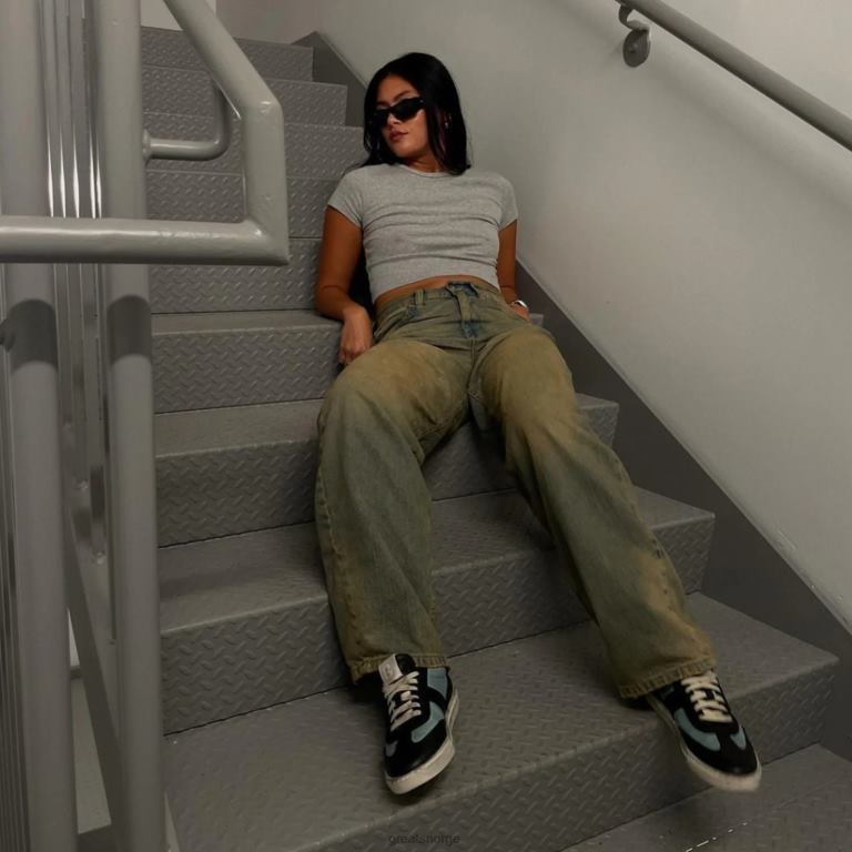 blå multi GREATS charlie fortvilet sko X4240140