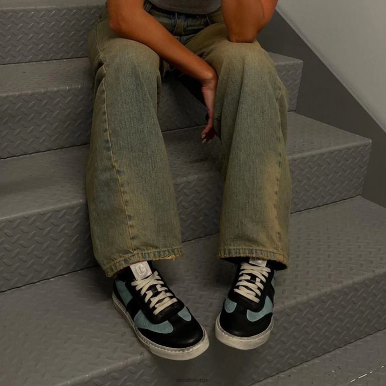 blå multi GREATS charlie fortvilet sko X4240140