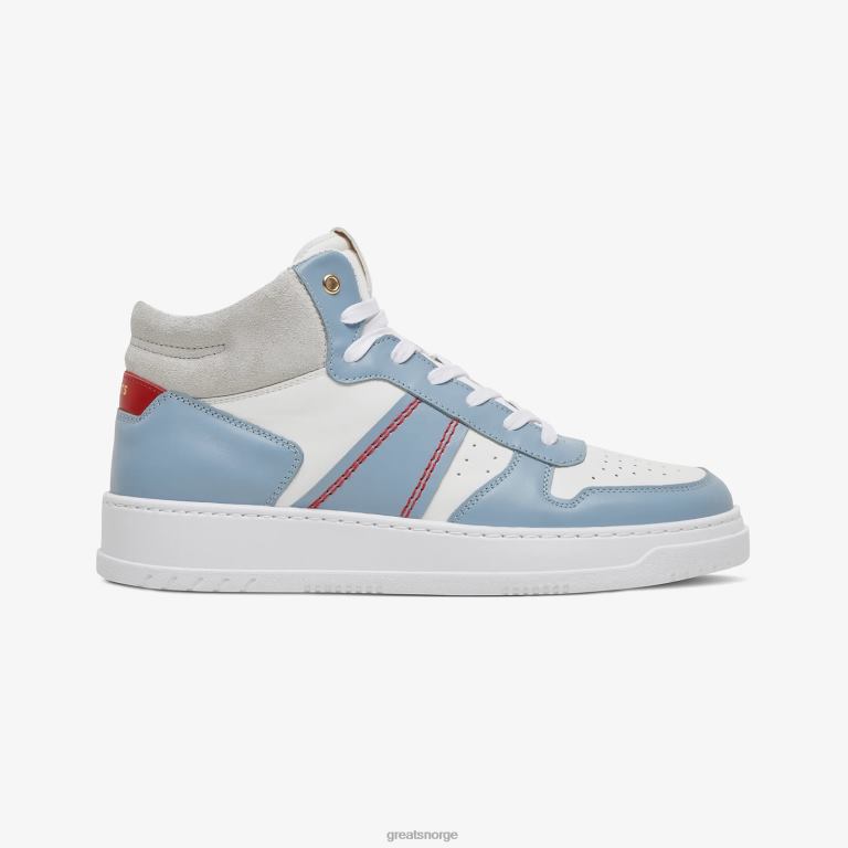 hvit blå GREATS den st james mid sko X4240118