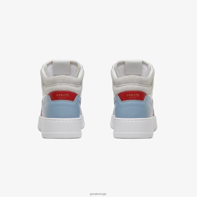 hvit blå GREATS den st james mid sko X4240118