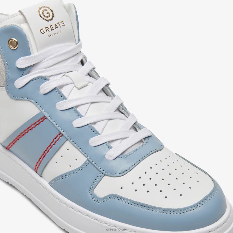 hvit blå GREATS den st james mid sko X4240118