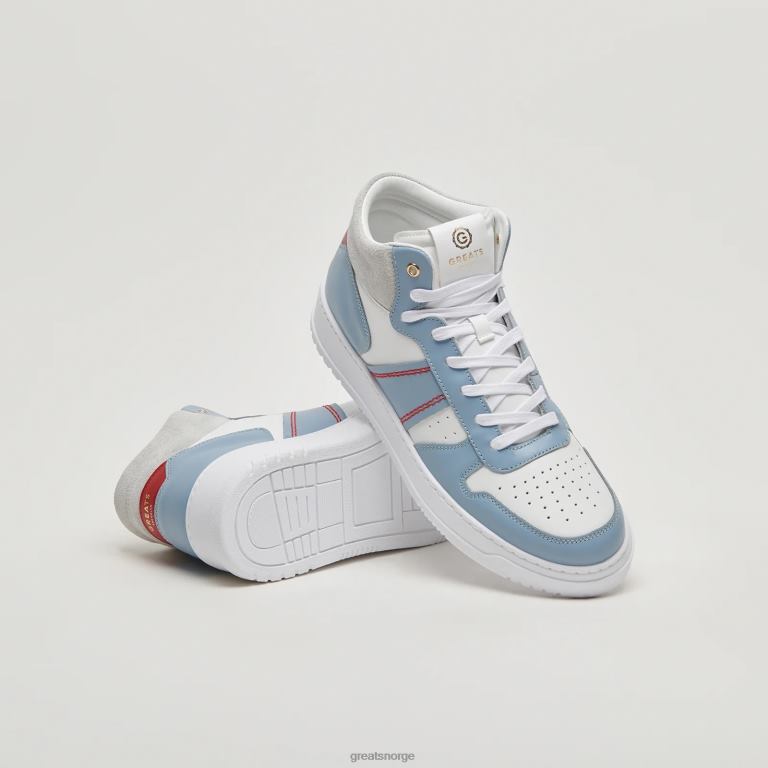 hvit blå GREATS den st james mid sko X4240118