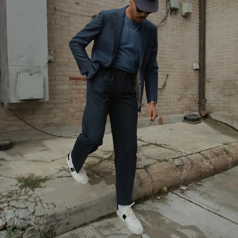 hvit svart GREATS charlie fortvilet sko X424033