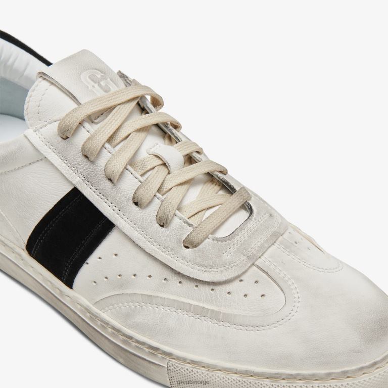 hvit svart GREATS charlie fortvilet sko X424033