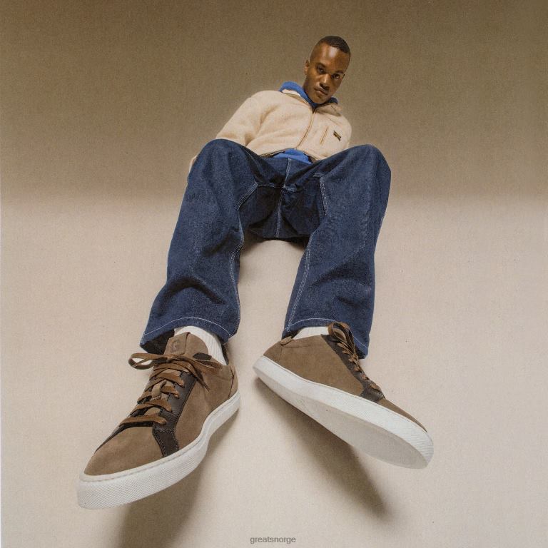 mokka svart GREATS regjeringen sko X424049