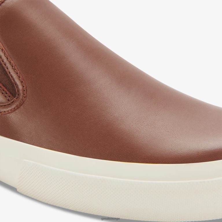 mørkebrun GREATS wooster-skinnet sko X424072