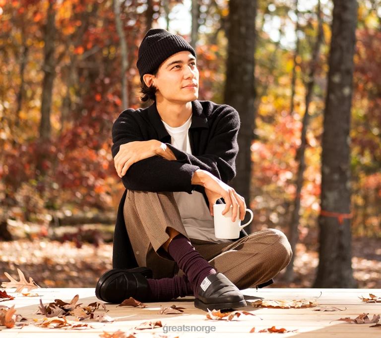 nero GREATS fosteret sko X424078