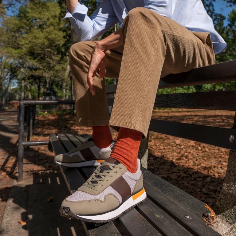 oliven multi GREATS mccarren sko X424062