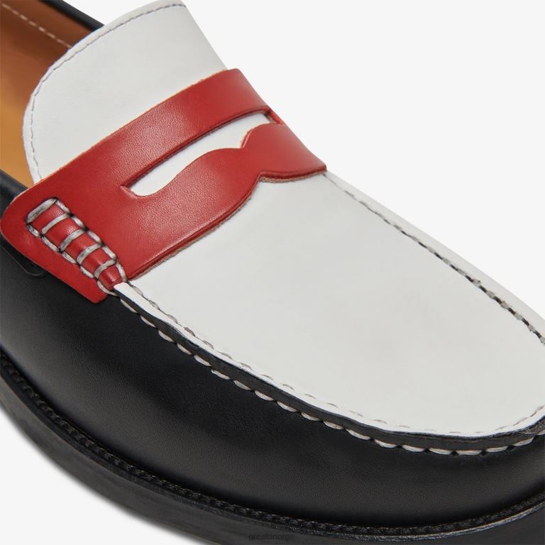 retro rød svart GREATS essex penny loafer sko X424065