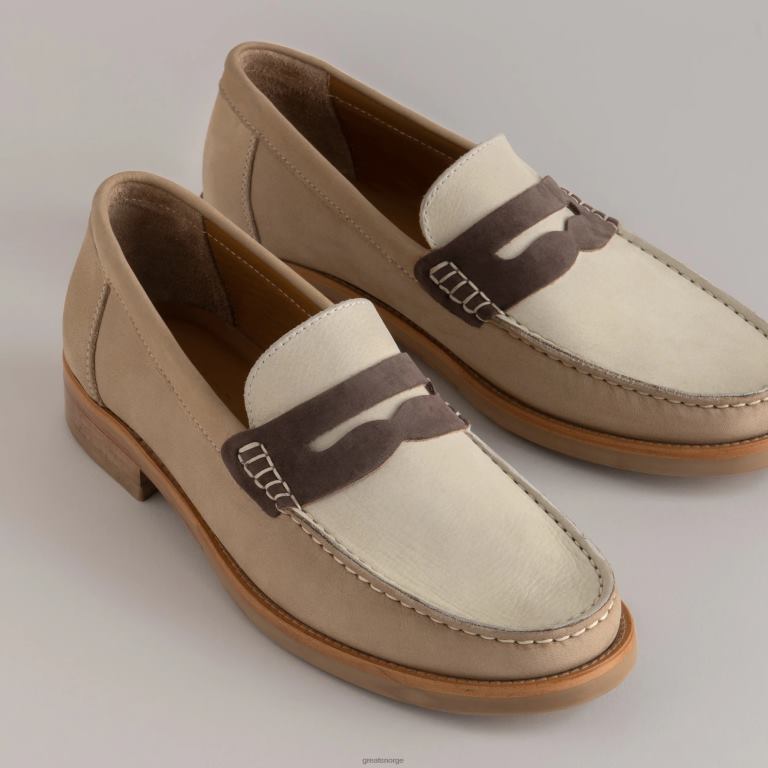 sand multi GREATS essex penny loafer sko X424066