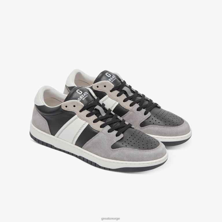 svart grå GREATS jmz-domstolen sko X42401