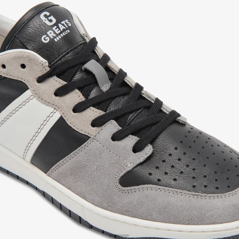 svart grå GREATS jmz-domstolen sko X42401