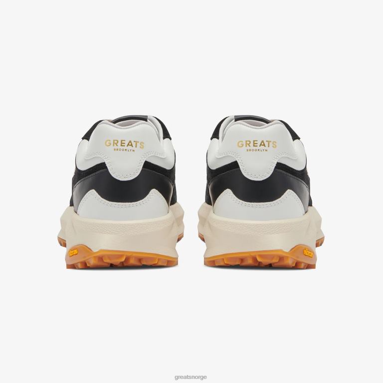 svart hvit GREATS brc-løperen sko X4240132