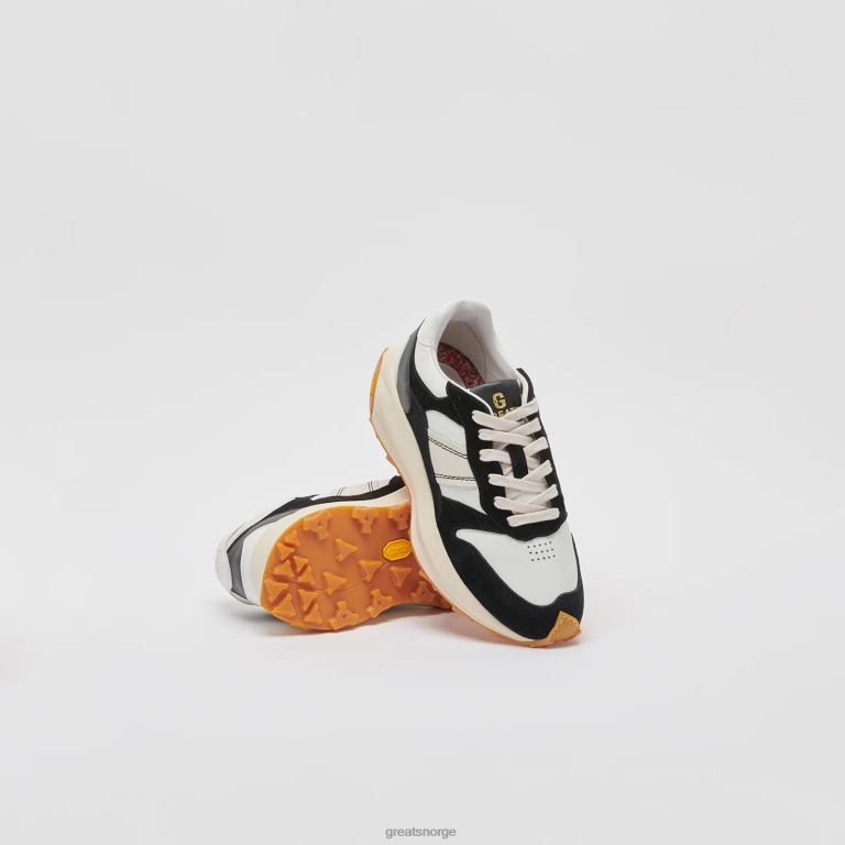 svart hvit GREATS brc-løperen sko X4240132