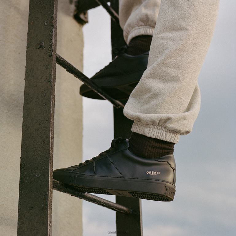 trippel svart GREATS royale 20 sko X424016